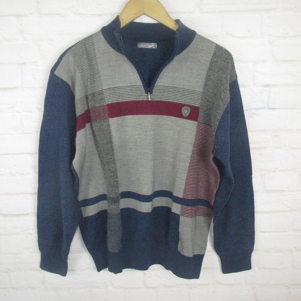 Crocodile Men's size 110 US L Wool Blend Half Zip